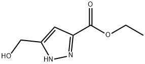 5-(羟甲基)吡唑-3-甲酸乙酯 结构式