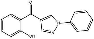 2-羟苯基1-苯基-1H-吡唑-4-基甲酮 结构式