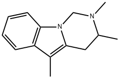 2,3,5-Trimethyl-1,2,3,4-tetrahydropyrimido[1,6-a]indole 结构式