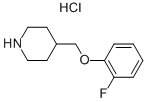 4-((2-氟苯氧基)甲基)哌啶盐酸盐 结构式