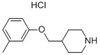 4-((间甲苯氧基)甲基)哌啶盐酸盐 结构式