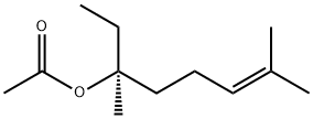 (S)-3,7-二甲基-6-辛烯-3-醇乙酸酯 结构式