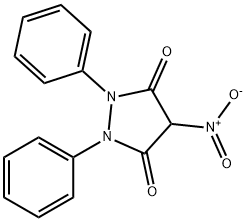 4-Nitro-1,2-diphenyl-3,5-pyrazolidinedione 结构式
