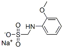 sodium [(2-methoxyphenyl)amino]methanesulphonate 结构式