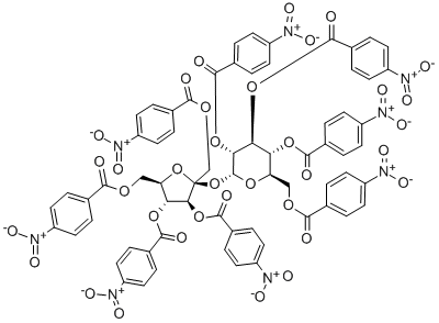 OCTA-O-P-NITROBENZOYL SACCHAROSE 结构式