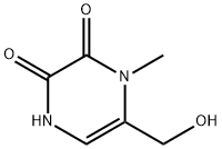 2,3-Pyrazinedione,  1,4-dihydro-6-(hydroxymethyl)-1-methyl- 结构式