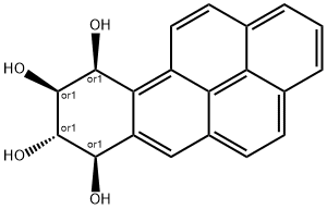 7,8,9,10-TETRAHYDROXY-7,8,9,10-TETRAHYDROBENZO(A)PYRENE 结构式