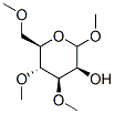 Methyl 3-O,4-O,6-O-trimethyl-α-D-mannopyranoside 结构式