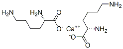 二(L-赖氨酸)钙 结构式