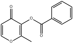 3-(BENZOYLOXY)-2-METHYL-4H-PYRAN-4-ONE 结构式