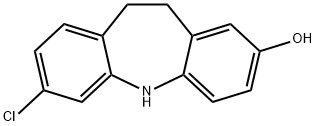 7-CHLORO-10,11-DIHYDRO-5H-DIBENZ[B,F]ACEPIN-2-OL 结构式