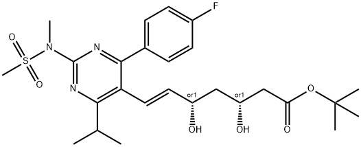 ENT-瑞舒伐他汀叔丁基酯 结构式