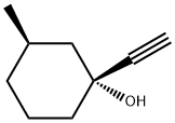 Cyclohexanol, 1-ethynyl-3-methyl-, (1R,3R)- (9CI) 结构式