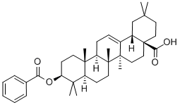 3-beta-羟基齐墩果酸苯甲酸酯 结构式