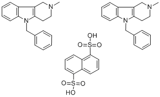 美海屈林萘二磺酸盐 结构式