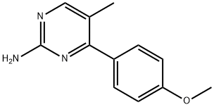 4-(4-METHOXYPHENYL)-5-METHYLPYRIMIDIN-2-AMINE 结构式