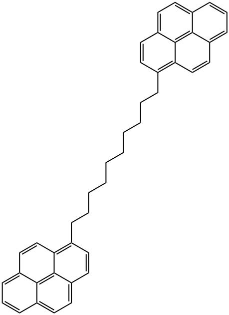 1,10-双-(1-芘)癸烷 结构式