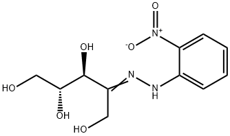 D-RIBULOSE O-NITROPHENYL-HYDRAZONE 结构式