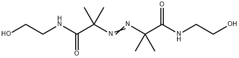 2,2'-偶氮(2-甲基-N-(2-羟基乙基)丙酰胺) 结构式