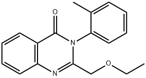 2-(Ethoxymethyl)-3-(2-methylphenyl)quinazolin-4(3H)-one 结构式