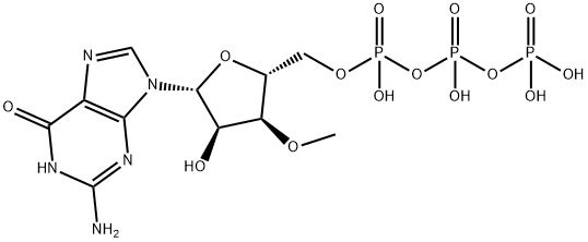 3-O-甲基鸟苷三磷酸 结构式