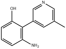 Phenol, 3-amino-2-(5-methyl-3-pyridinyl)- (9CI) 结构式