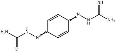 [4-(amidinohydrazono)cyclohexa-2,5-dienal] semicarbazone 结构式