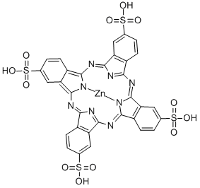 四磺酸酞菁锌 结构式