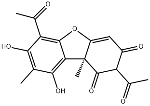 (-)-松萝酸 结构式