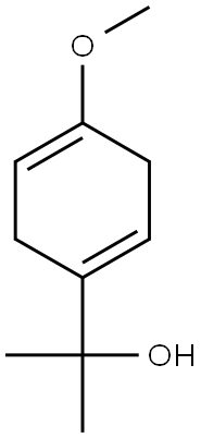 2-(4-甲氧基-1,4-环己二烯-1-基)-2-丙醇 结构式