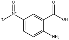 2-氨基-5-硝基苯甲酸 结构式