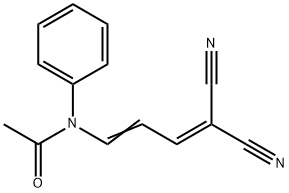N-(4,4-Dicyano-1,3-butadienyl)acetoanilide 结构式