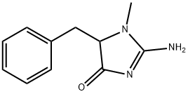 2-Amino-1,5-dihydro-1-methyl-5-benzyl-4H-imidazol-4-one 结构式
