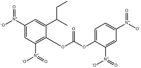 (2-butan-2-yl-4,6-dinitro-phenyl) (2,4-dinitrophenyl) carbonate 结构式