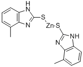 1,3-二氢-4-甲基-2-巯基苯并咪唑锌 结构式