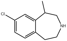 8-氯-2,3,4,5-四氢-1-甲基-1H-3-苯并氮杂卓 结构式