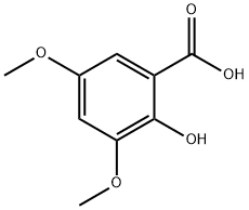 2-羟基-3,5-二甲氧基苯甲酸 结构式