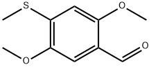 2,5-二甲氧基-4-甲巯基苯甲醛 结构式