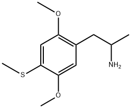 1-(2,5-DIMETHOXY-4-METHYLTHIOPHENYL)-2-AMINOPROPANE HYDROCHLORIDE 结构式