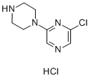 2-氯-6-哌嗪吡嗪盐酸盐 结构式