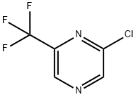2-氯-6-(三氟甲基)吡嗪 结构式