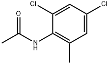 2,4-二氯-6-甲基乙酰苯胺 结构式