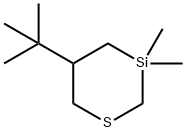 5-tert-Butyl-3,3-dimethyl-1-thia-3-silacyclohexane 结构式