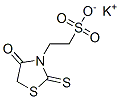 potassium 4-oxo-2-thioxothiazolidin-3-ethanesulphonate 结构式