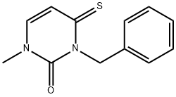 2(1H)-Pyrimidinone,  3,4-dihydro-1-methyl-3-(phenylmethyl)-4-thioxo- 结构式