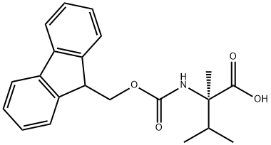 (R)-N-FMOC-Α-METHYLVALINE 结构式