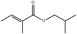 (E)-2-甲基-2-丁酸-2-甲丙酯 结构式