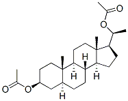 ALLOPREGNAN-3beta,20alpha-DIOL DIACETATE 结构式