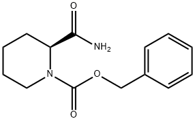 (2S)-2-(氨基羰基)哌啶-1-甲酸苄酯 结构式