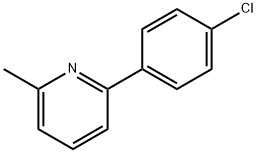 2-(4-氯苯基)-6-甲基吡啶 结构式